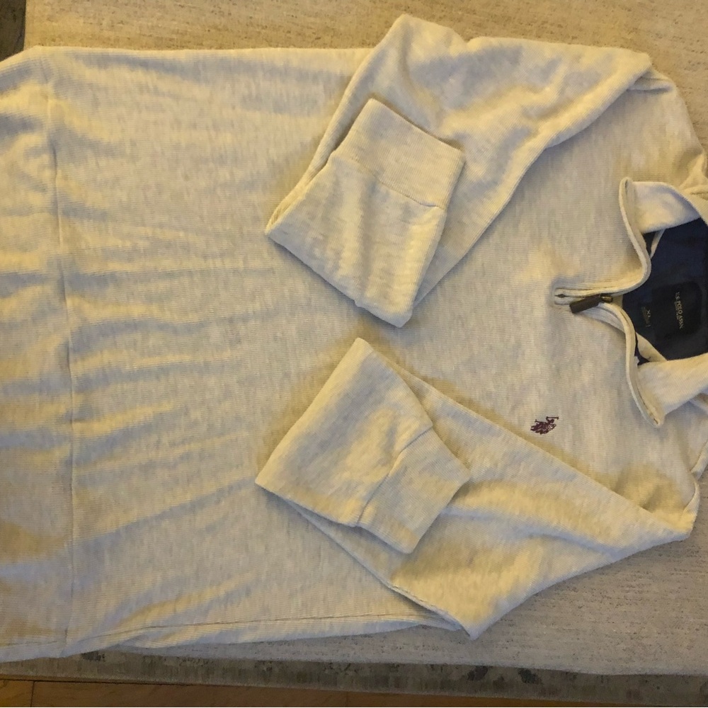 Cream Quarter-Zip Pullover